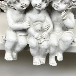 Darthome Limited White Cherub Triplets Ornament -Decor Garden Shop IMG E9039 editedR
