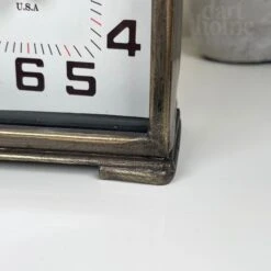 Darthome Limited Antique Brass Square Carriage Clock 7 Darthome Limited Antique Brass Square Carriage Clock -Decor Garden Shop IMG E9048 editedW