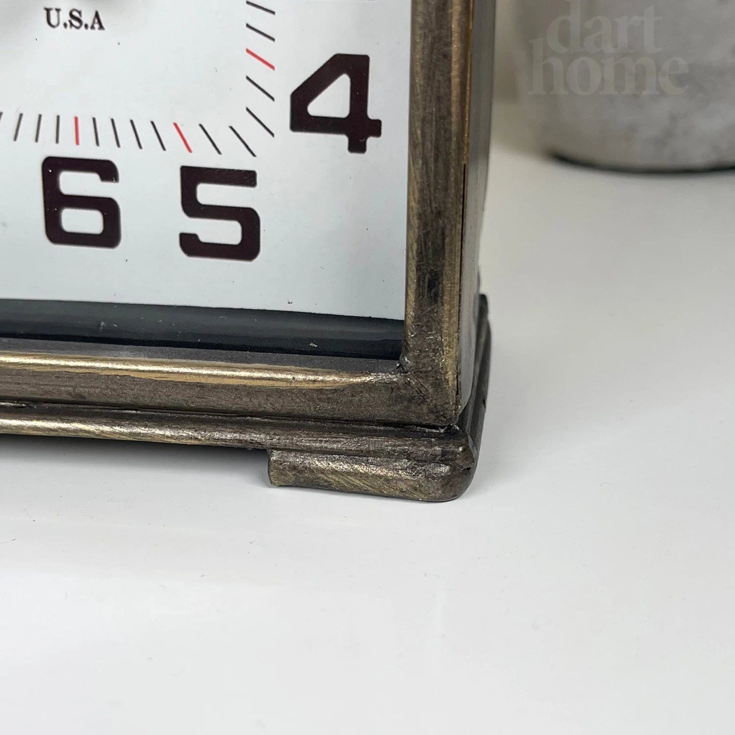 Darthome Limited Antique Brass Square Carriage Clock 3 Darthome Limited Antique Brass Square Carriage Clock - Image 3