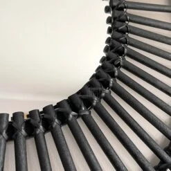 Darthome Limited Black Rattan Mirror 80cm 15 Darthome Limited Black Rattan Mirror 80cm -Decor Garden Shop IMG E9060