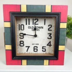 Darthome Limited Square Retro Mantle Clock -Decor Garden Shop IMG E9069 editedAE