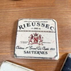 Darthome Limited Set Of 4 Wine Label Ceramic Coasters 11 Darthome Limited Set Of 4 Wine Label Ceramic Coasters -Decor Garden Shop IMG E9121 editedBW