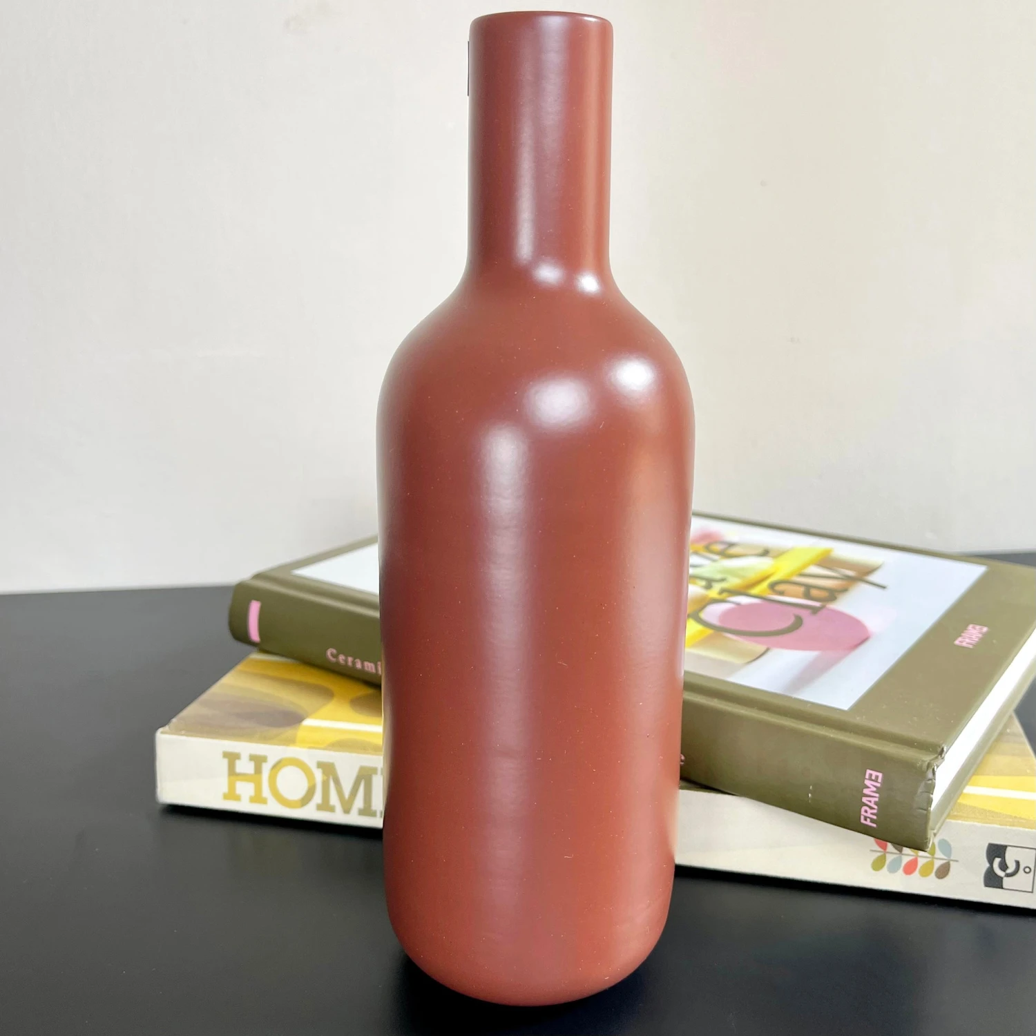 Darthome Limited Nordic Oxide Red Ceramic Bottle Vase 1 Darthome Limited Nordic Oxide Red Ceramic Bottle Vase