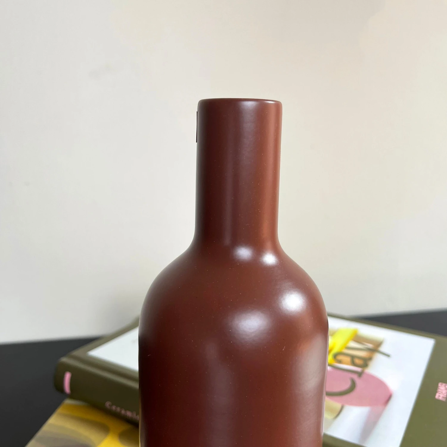 Darthome Limited Nordic Oxide Red Ceramic Bottle Vase 2 Darthome Limited Nordic Oxide Red Ceramic Bottle Vase - Image 2