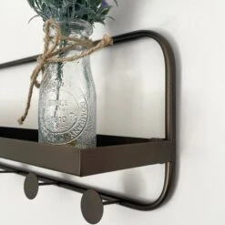 Darthome Limited Copper Metal Wall Shelf With Hooks -Decor Garden Shop IMG E9328 editedX