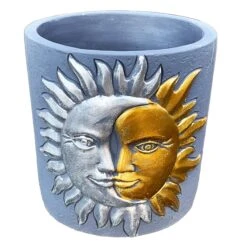 Darthome Limited Cement Sun & Moon Planter -Decor Garden Shop IMG E9333copy