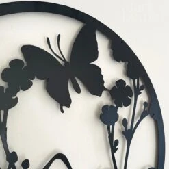 Darthome Limited Black Floral Butterfly Garden Wall Art 50cm -Decor Garden Shop IMG E9339 editedAF 1