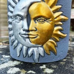 Darthome Limited Cement Sun & Moon Planter -Decor Garden Shop IMG E9342