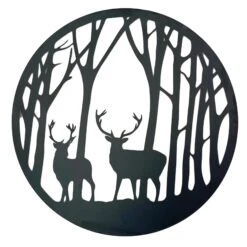 Darthome Limited Black Stags In Forest Silhouette Wall Art -Decor Garden Shop IMG E9344 editedAKcopy