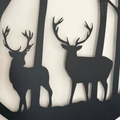 Darthome Limited Black Stags In Forest Silhouette Wall Art -Decor Garden Shop IMG E9345 editedAL 1