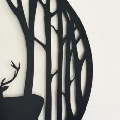 Darthome Limited Black Stags In Forest Silhouette Wall Art -Decor Garden Shop IMG E9347 editedAN 1