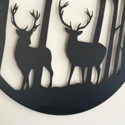 Darthome Limited Black Stags In Forest Silhouette Wall Art -Decor Garden Shop IMG E9349 editedAP 1