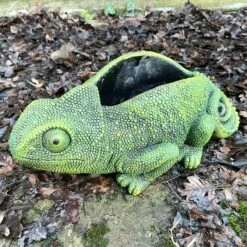 Darthome Limited Cement Green Chameleon Planter -Decor Garden Shop IMG E9355