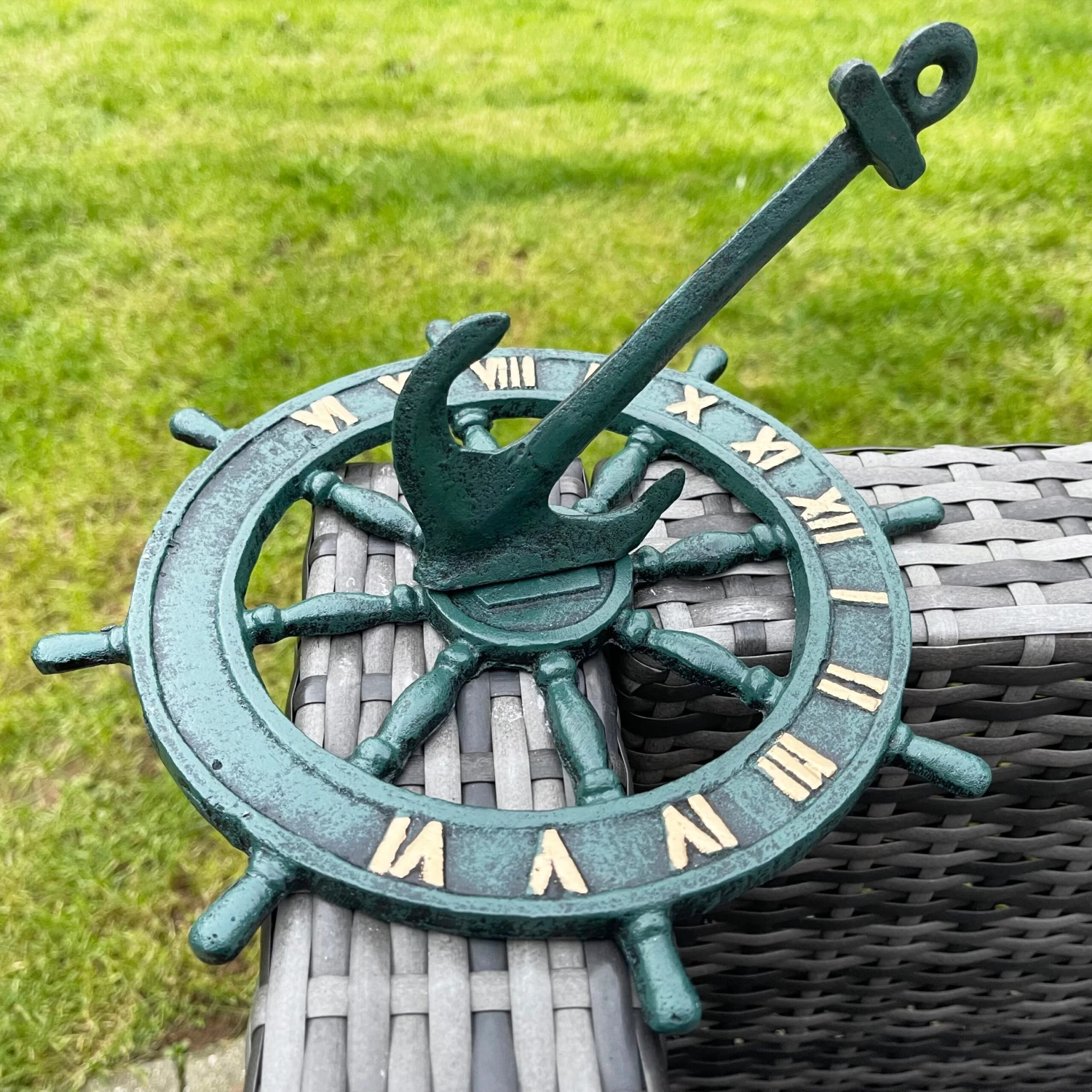 Darthome Limited Cast Iron Anchor & Ships Sail Garden Sundial 24cm 1 Darthome Limited Cast Iron Anchor & Ships Sail Garden Sundial 24cm