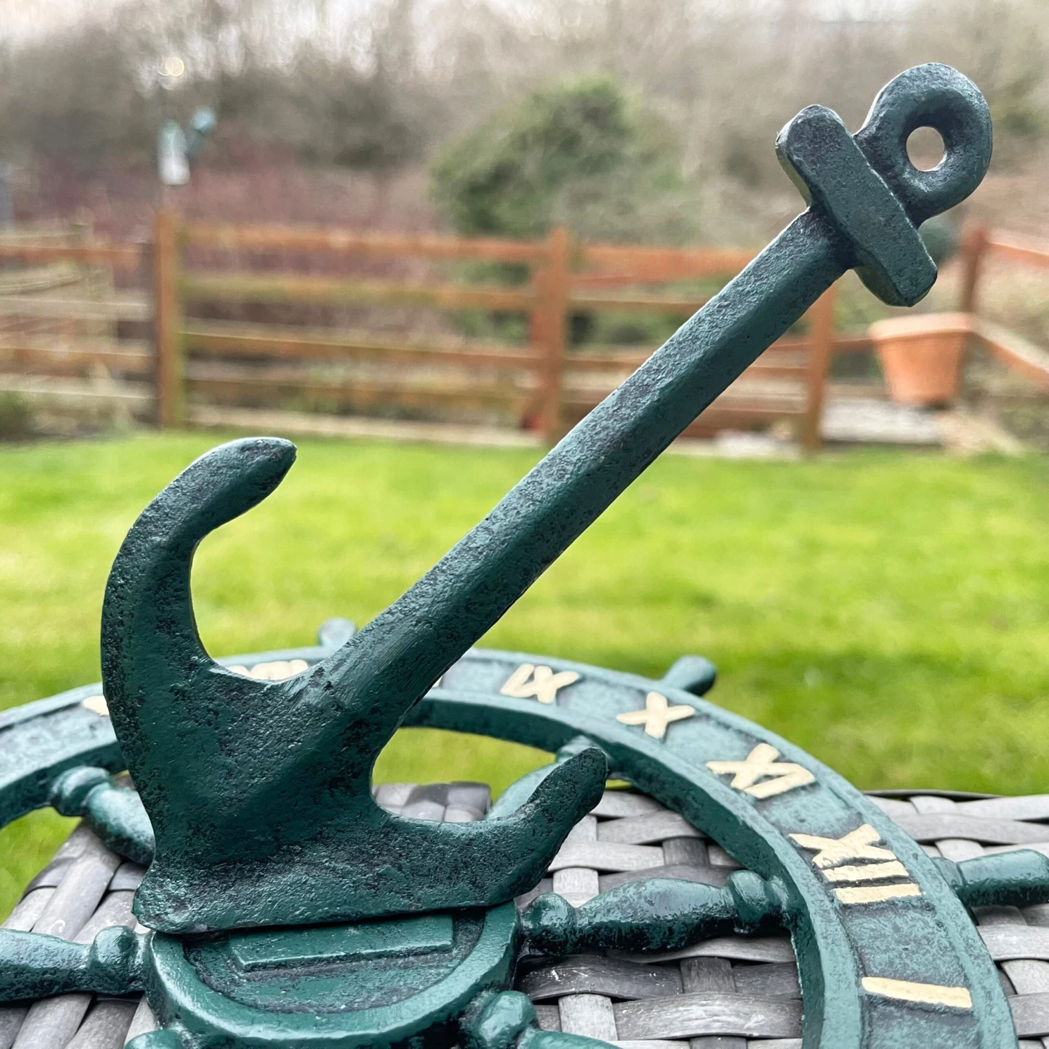 Darthome Limited Cast Iron Anchor & Ships Sail Garden Sundial 24cm 2 Darthome Limited Cast Iron Anchor & Ships Sail Garden Sundial 24cm - Image 2