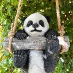 Darthome Limited Swinging Panda Garden Ornament 22cm -Decor Garden Shop IMG E9401 editedCG