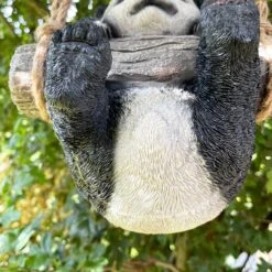 Darthome Limited Swinging Panda Garden Ornament 22cm -Decor Garden Shop IMG E9402 editedCH 1