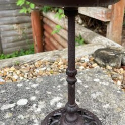 Darthome Limited Tall Round Cast Iron Bird Bath 33cm -Decor Garden Shop IMG E9442 editedDS