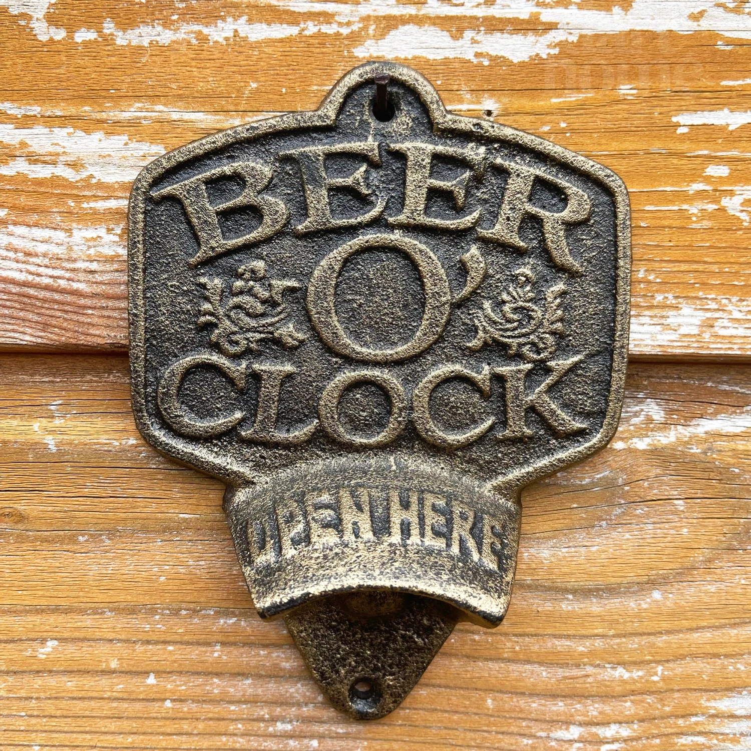 Darthome Limited Cast Iron Beer O'Clock Wall Bottle Opener 1 Darthome Limited Cast Iron Beer O'Clock Wall Bottle Opener