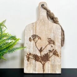 Darthome Limited Mango Wood Chopping Board With Dark Tree Etching