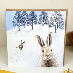 Darthome Limited Handmade Happy Hare General Greeting Card
