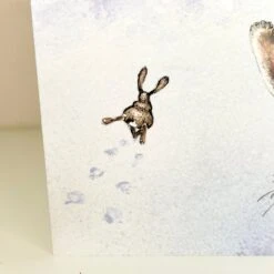 Darthome Limited Handmade Happy Hare General Greeting Card -Decor Garden Shop IMG E9555 edited420 1