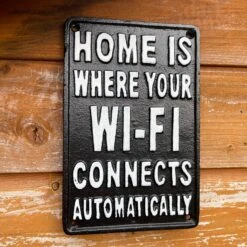 Darthome Limited Wifi Connects Automatically Cast Iron Wall Plaque 21cm