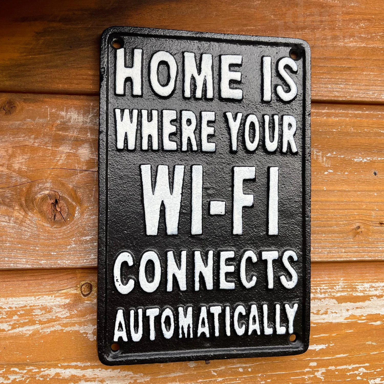 Darthome Limited Wifi Connects Automatically Cast Iron Wall Plaque 21cm 1 Darthome Limited Wifi Connects Automatically Cast Iron Wall Plaque 21cm