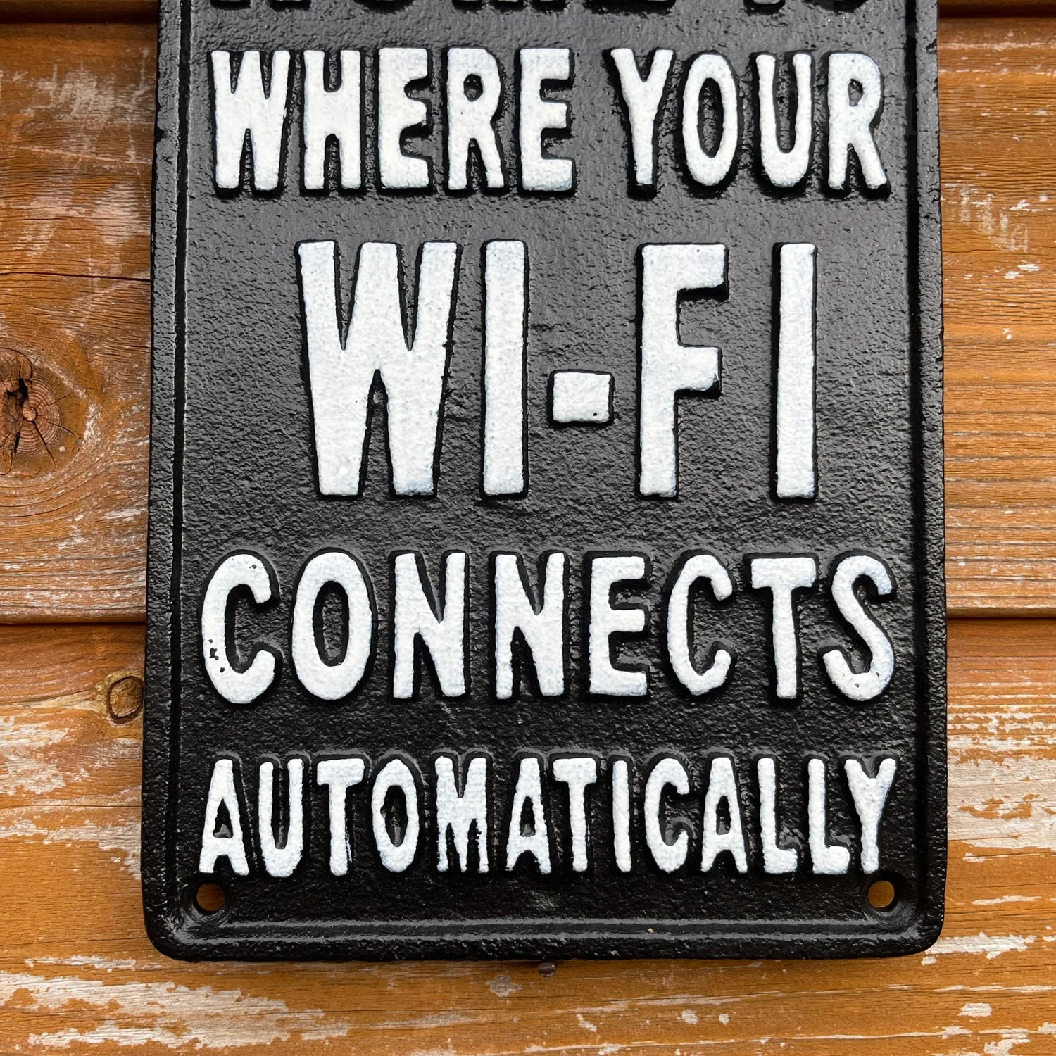 Darthome Limited Wifi Connects Automatically Cast Iron Wall Plaque 21cm 3 Darthome Limited Wifi Connects Automatically Cast Iron Wall Plaque 21cm - Image 3