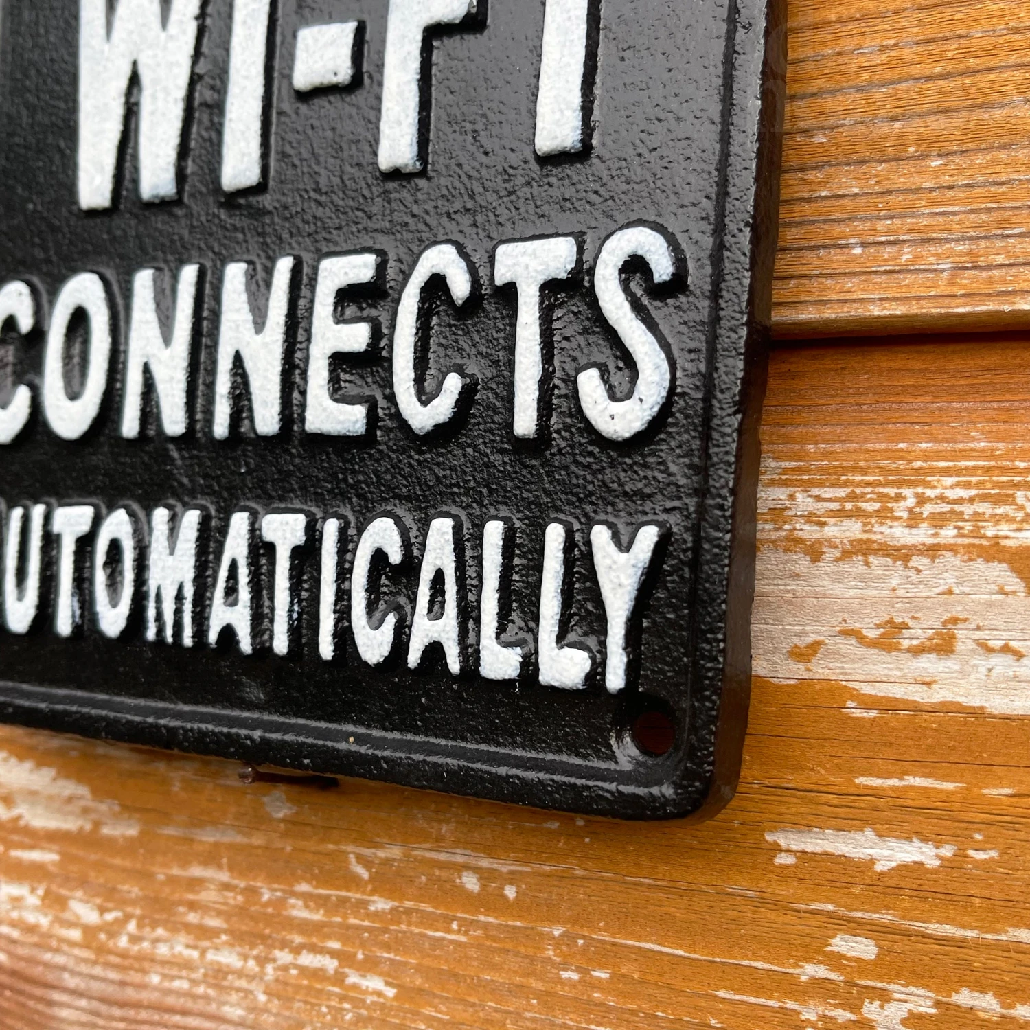 Darthome Limited Wifi Connects Automatically Cast Iron Wall Plaque 21cm 4 Darthome Limited Wifi Connects Automatically Cast Iron Wall Plaque 21cm - Image 4