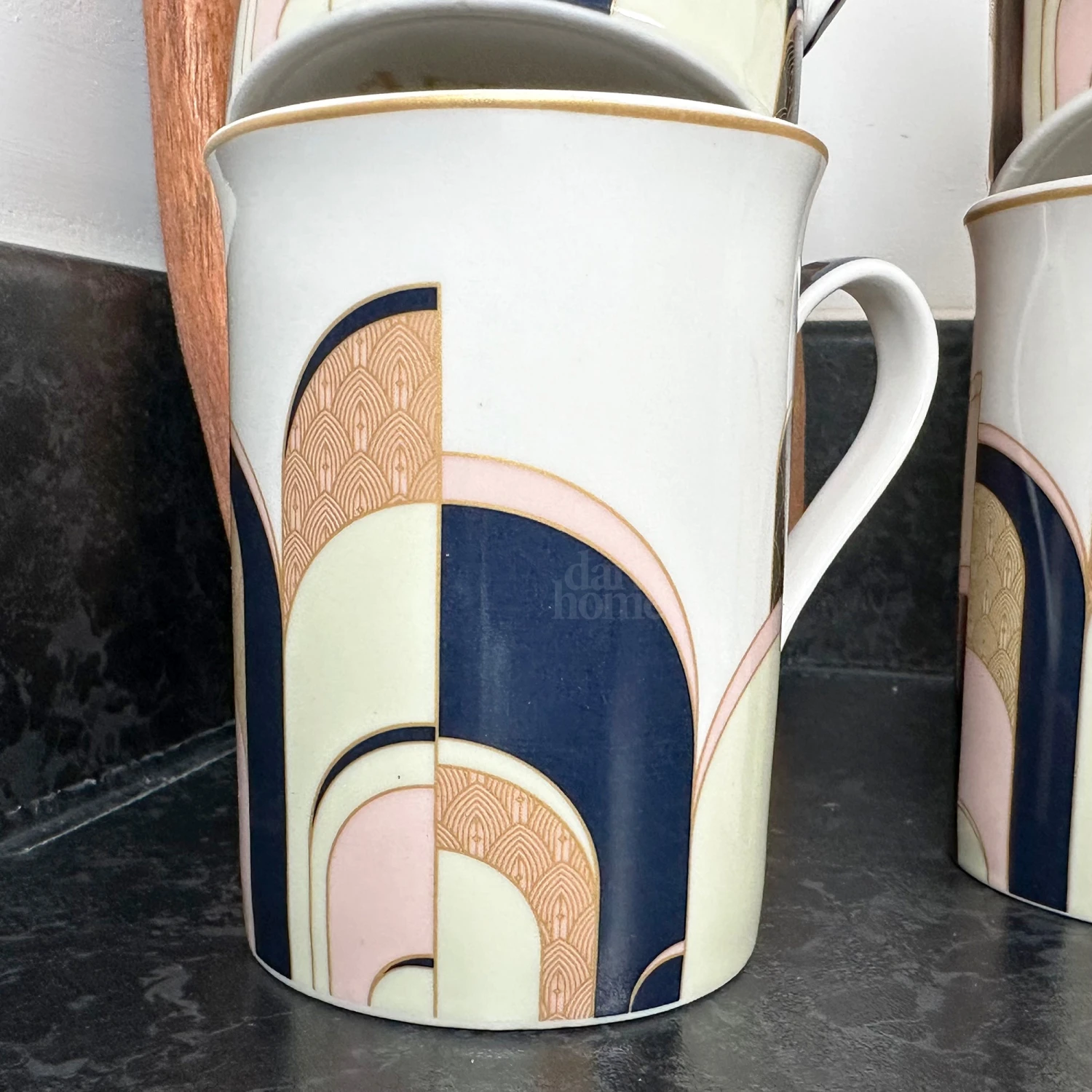 Darthome Limited Set Of 4 Art Deco Fine China Mugs 4 Darthome Limited Set Of 4 Art Deco Fine China Mugs - Image 4