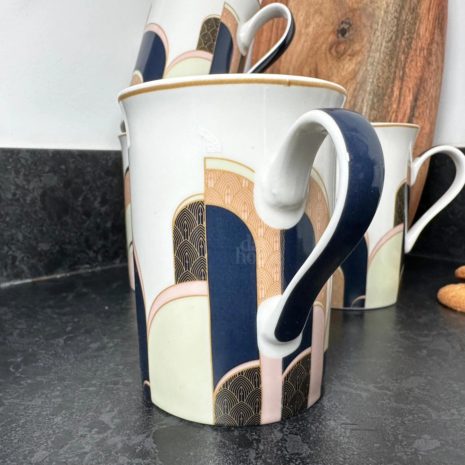 Darthome Limited Set Of 4 Art Deco Fine China Mugs 9 Darthome Limited Set Of 4 Art Deco Fine China Mugs - Image 9