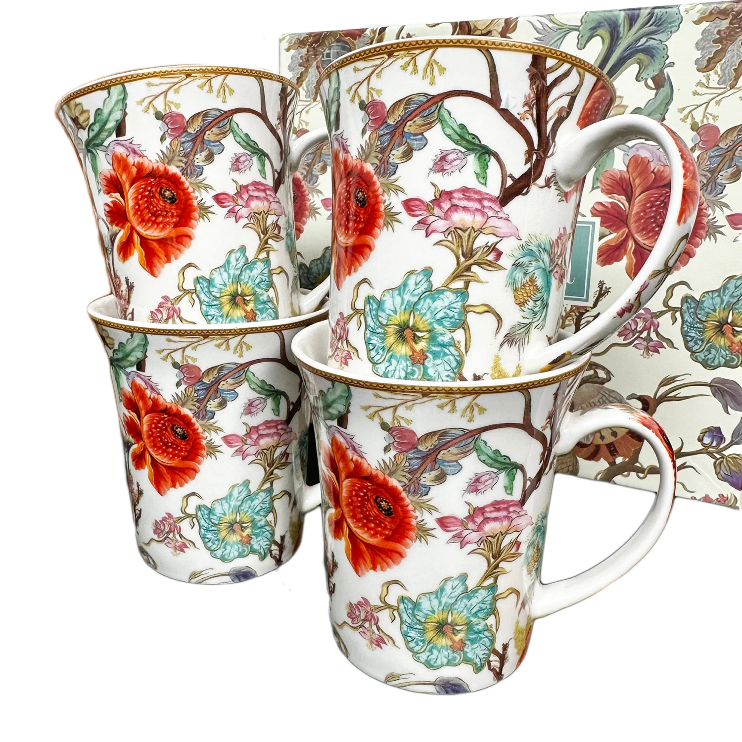 Darthome Limited Set Of 4 William Morris Anthina Mugs Gift Boxed 8 Darthome Limited Set Of 4 William Morris Anthina Mugs Gift Boxed - Image 8