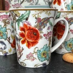 Darthome Limited Set Of 4 William Morris Anthina Mugs Gift Boxed 12 Darthome Limited Set Of 4 William Morris Anthina Mugs Gift Boxed -Decor Garden Shop IMG E9763