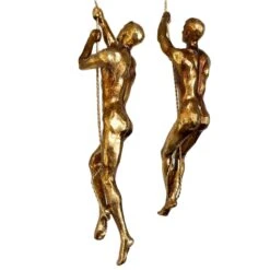 Darthome Limited Set Of 2 Gold Climbing Men Figurines -Decor Garden Shop IMG E9764 editedMEcopy
