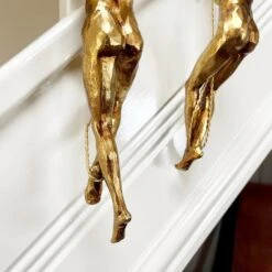 Darthome Limited Set Of 2 Gold Climbing Men Figurines -Decor Garden Shop IMG E9769 editedMJ