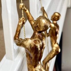 Darthome Limited Set Of 2 Gold Climbing Men Figurines -Decor Garden Shop IMG E9770 editedMK