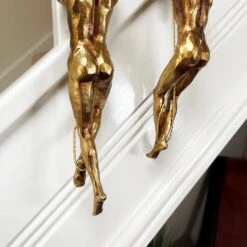 Darthome Limited Set Of 2 Gold Climbing Men Figurines -Decor Garden Shop IMG E9771 editedML