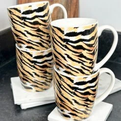 Darthome Limited Set Of 4 Tiger Print 330ml Mugs 12 Darthome Limited Set Of 4 Tiger Print 330ml Mugs -Decor Garden Shop IMG E9822 189fdfef 5e5c 4ae0 a63e bf642c8c5fe8
