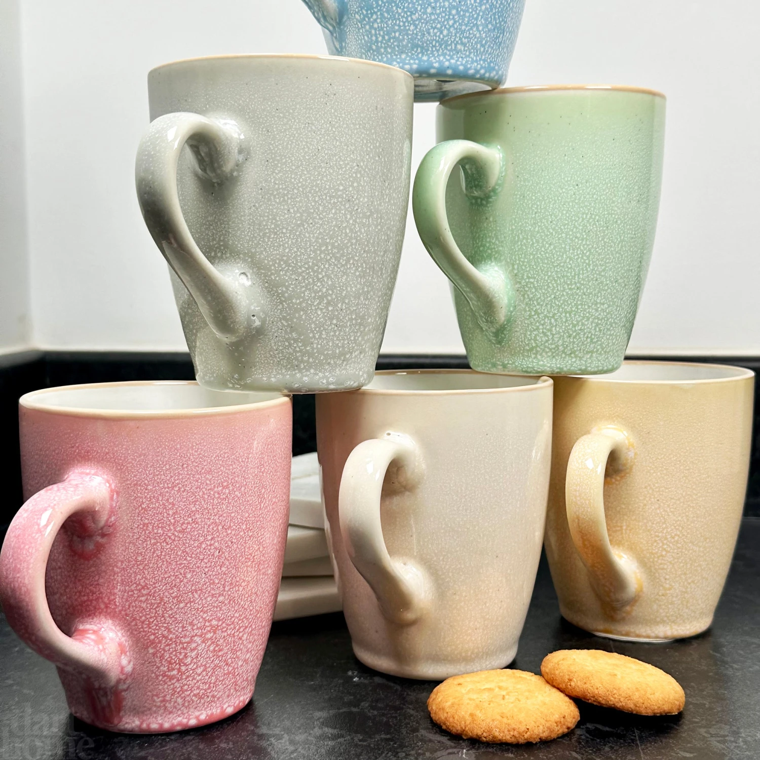 Darthome Limited Set Of 6 Pastel Reactive Glaze 340ml Mugs 8 Darthome Limited Set Of 6 Pastel Reactive Glaze 340ml Mugs - Image 8