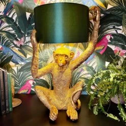 Darthome Limited Large Gold Chimp Lamp