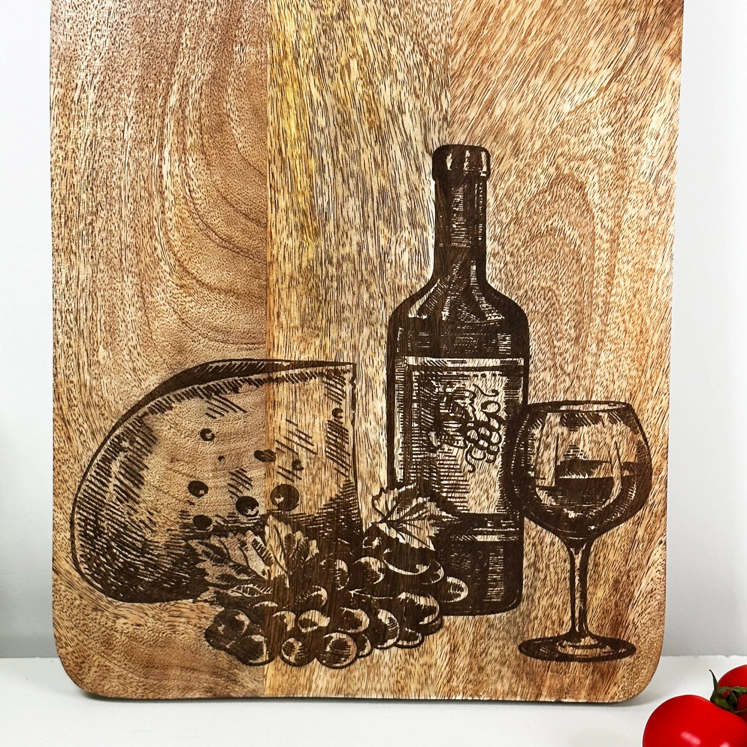 Darthome Limited Etched Cheese & Wine Chopping Board B 2 Darthome Limited Etched Cheese & Wine Chopping Board B - Image 2
