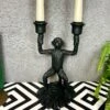 Darthome Limited Black Monkey Double Candlestick Holder