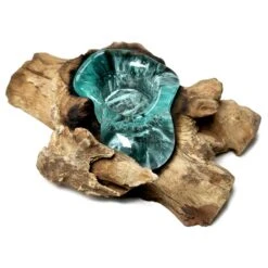 Darthome Limited Molten Tea Light Holder On Teak Root Stand 15 Darthome Limited Molten Tea Light Holder On Teak Root Stand -Decor Garden Shop IMG E9994copy