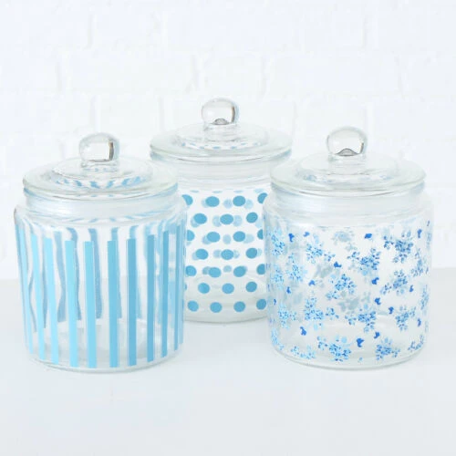 Darthome Limited Blue Tea Coffee Sugar Jars With Lids 1 Darthome Limited Blue Tea Coffee Sugar Jars With Lids