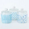 Darthome Limited Blue Tea Coffee Sugar Jars With Lids